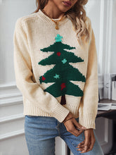 Jacquard Christmas Tree Knitted Sweater
